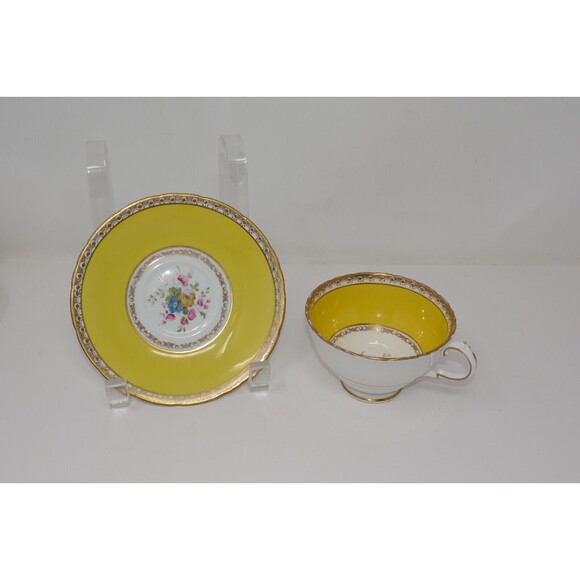 Elite HM Sutherland Tea Cup & Saucer Yellow Floral - Picture 2 of 14